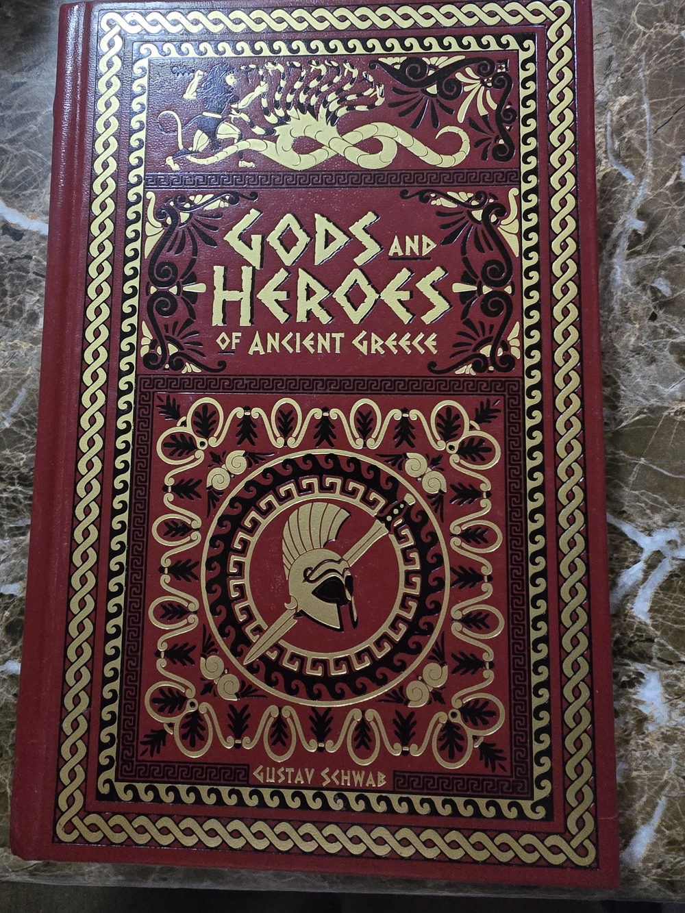 Gods and Heroes of Ancient Greece - Decorative Red & Gold Hardcover